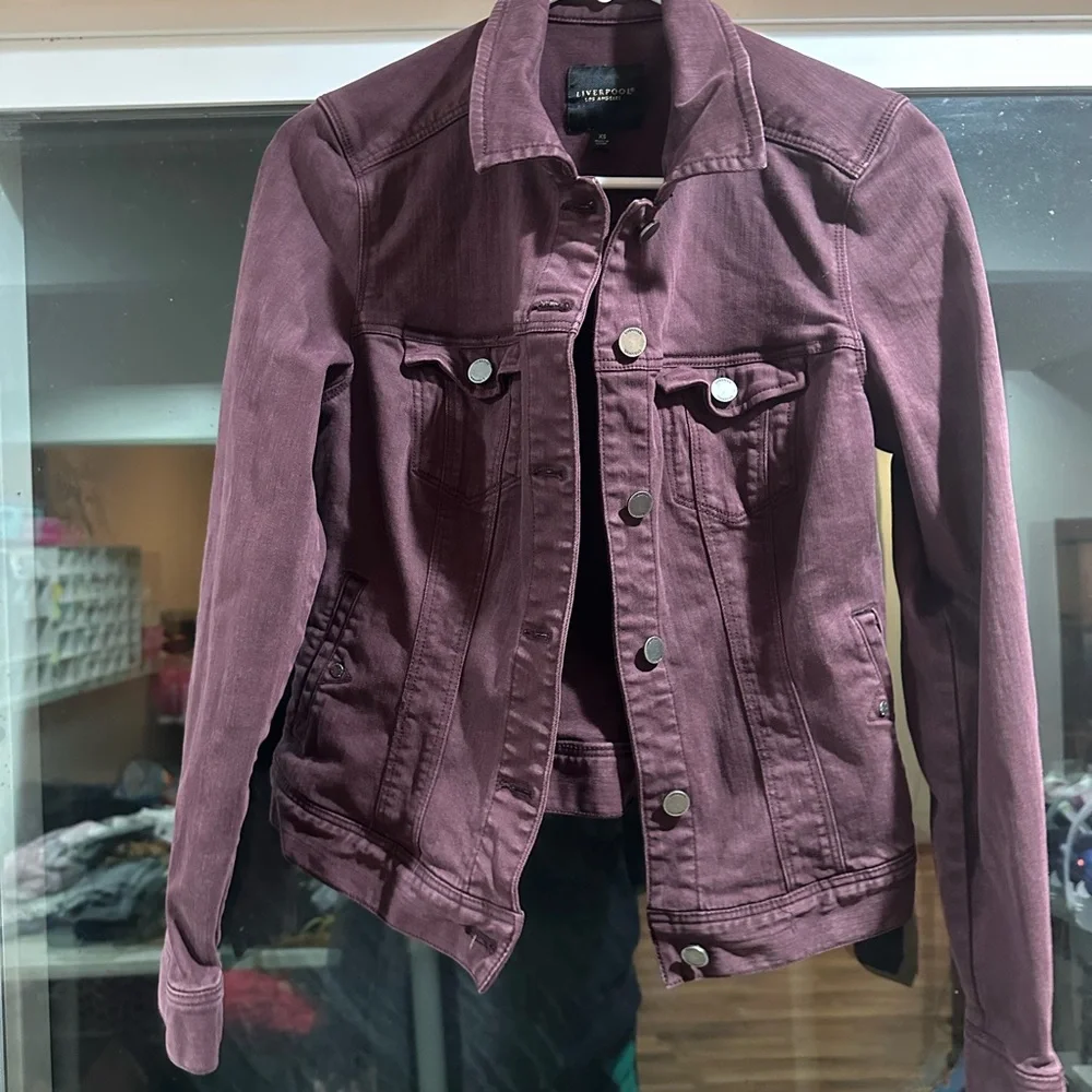 Liverpool Women's Purple Jean Jacket - Picture 1 of 6
